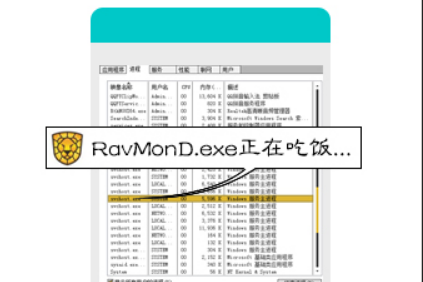 RavMonD.exe是什么进程?RavMonD.exe内存占用高关不掉怎么办?