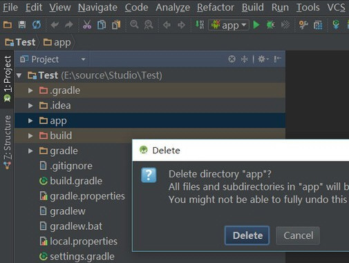 Android Studio该怎样删除项目?