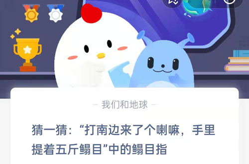 猜一猜打南边来了个喇嘛,手里提着五斤鳎目中的鳎目指
